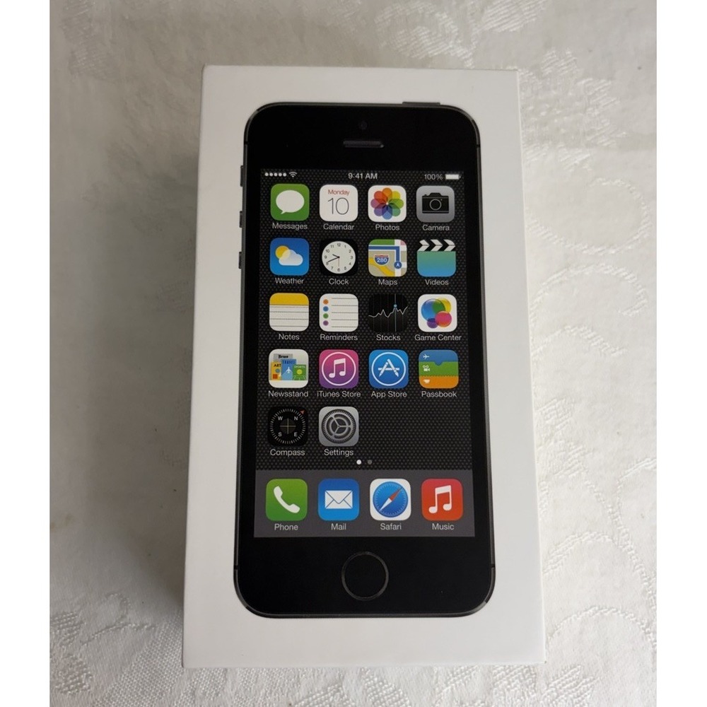 Apple iPhone 5s 16 GB Space Gray Original Retail Empty Box Only